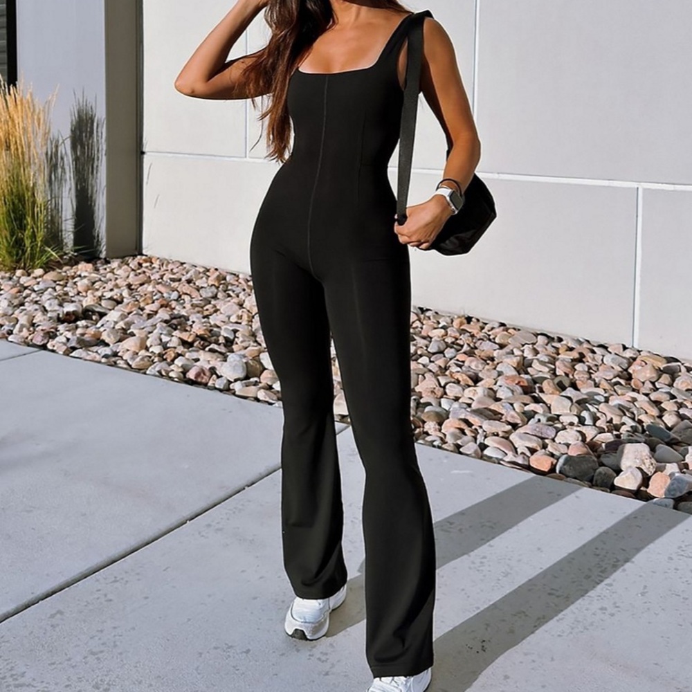 Fabletics Pureluxe Kick Flare Jumpsuit